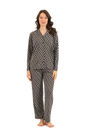 Arnetta Kadın Antrasit Uzun Kollu Pijama Takımı 3750-S 