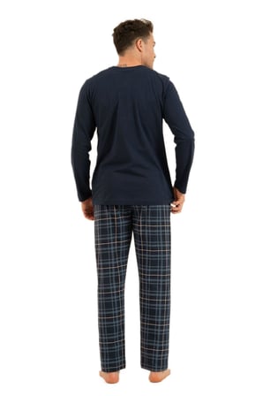 Arnetta Erkek Lacivert Uzun Kollu Pijama Takımı 3832-S