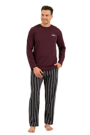 Arnetta Erkek Lacivert Uzun Kol Pijama Takımı 3835-S 