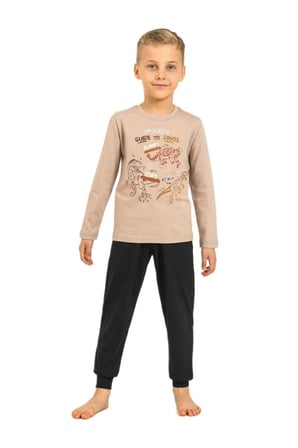 RolyPoly Erkek Çocuk Sarı Uzun Kol Pijama Takımı 3861-3 