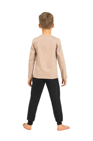 RolyPoly Erkek Çocuk Sarı Uzun Kol Pijama Takımı 3861-3 