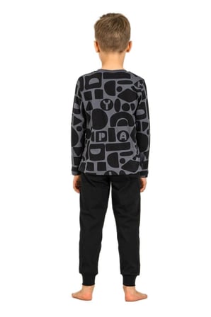 Rolypoly Erkek Çocuk Füme Uzun Kol Pijama Takımı 3869-3 