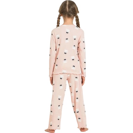 Rolypoly RP3901C Kız Çocuk Uzun Kol Pijama Takım