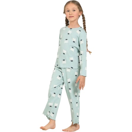 Rolypoly RP3901C Kız Çocuk Uzun Kol Pijama Takım
