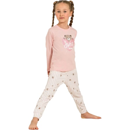 Rolypoly RP3911C Kız Çocuk Uzun Kol Pijama Takım