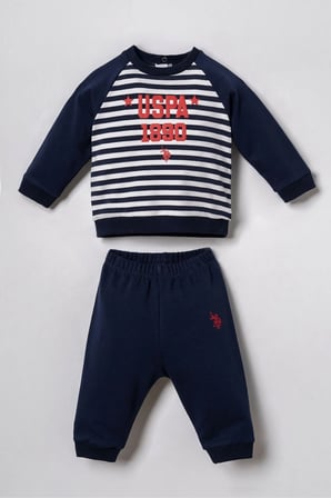 U.S. Polo Assn Erkek Bebek 2 li Takım Lacivert