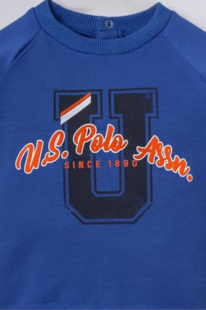 U.S. Polo Assn Erkek Bebek 2 li Takım Mavi