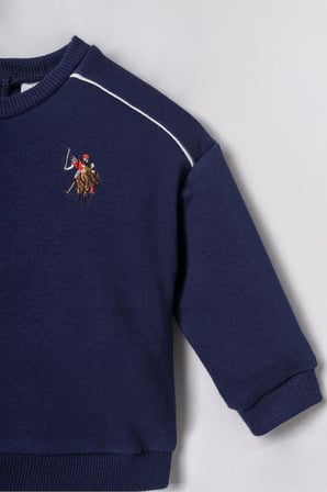 U.S. Polo Assn Erkek Bebek Uzun Kol 2 li Takım Lacivert