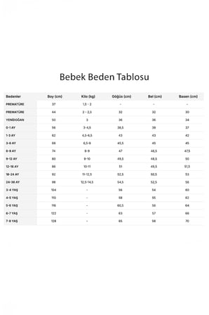 Erkek Bebek Beyaz Uzun Kol Pijama Takım USB3195-C-V3