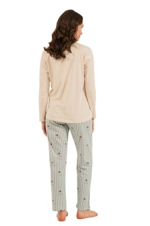 Arnetta Kadın Krem Pijama Takımı AR3734-S
