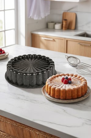 26 cm Döküm Tart Kalıbı Kaydırmaz Tabanlı