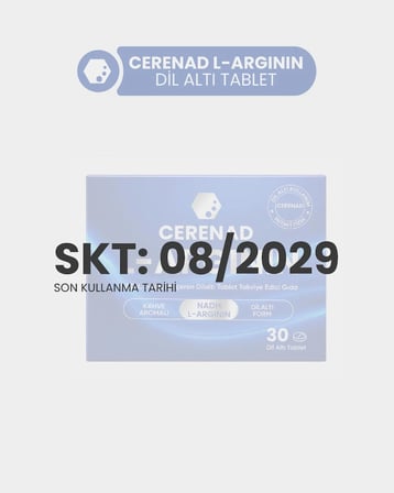 Cerenad+ L-Arginin Dilaltı Tablet, Nadh Ve L-Arginin İçeren Takviye Edici Gıda