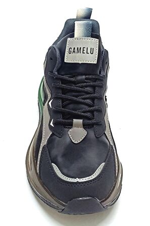 GAMELU 23KM Sova Memory Taban Erkek Spor Ayakkabı Sneaker Siyah