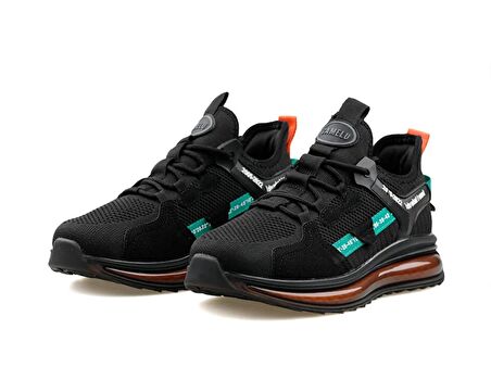 Gamelu 24Ym Airboss Siyah Yeşil Erkek Günlük Ayakkabı 24YM-AIRBOSS-SIYAH-YESIL Siyah