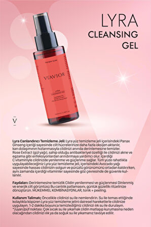 Lyra Cleansing Gel Gül Özlü Temizleme Jeli 100 ML