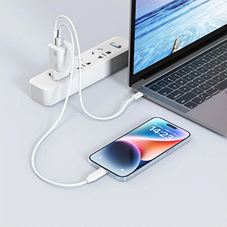 IBERRY Hİ33 COMPACT EFFICIENT & HI TECH GaN 33W SEYAHAT HIZLI ŞARJ ALETİ USB A+ USB C