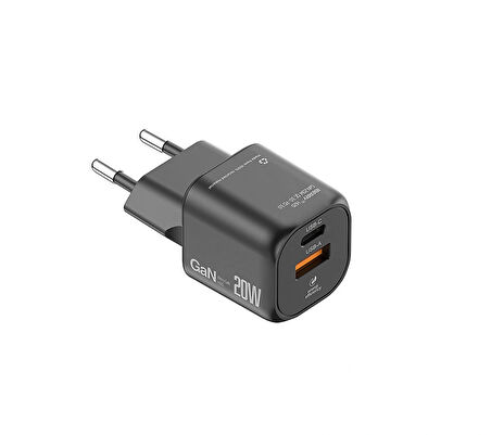 IBERRY Hİ20 MİNİ COLD 20W GaN SEYAHAT ŞARJ ALETİ USB A+USB C