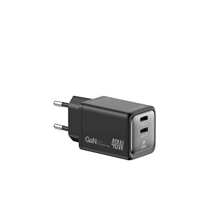 IBERRY Hİ48C COMPACT EFFICIENT & HI TECH GaN 48W SEYAHAT HIZLI ŞARJ ALETİ USB C + USB C