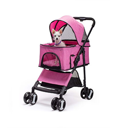 KEDİ & KÖPEK TAŞIMA ARABASI DTC802-PINK
