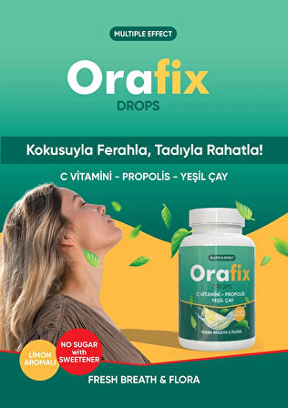 Mp Orafix Drops Ağız Kokusuna, Boğazı Yumuşatmaya Ve Nefesi Ferahlatmaya Yardımcı Bitkisel 60 Çiğneme Tablet