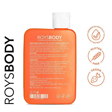 ROYS Beauty Leke Karşıtı Yüksek Korumalı Güneş Kremi 150 ml Spf 50