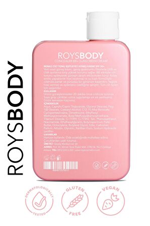 ROYS Beauty Renkli Cilt Tonu Eşitleyici Güneş Kremi 150 ml Spf 50