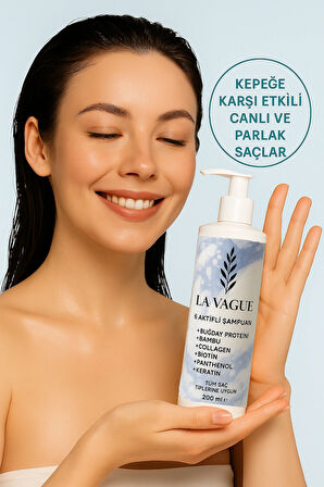 Kolajen ve Keratin Destekli 6 Aktifli Onarıcı Tuzsuz Yoğun Bakım Şampuanı (SLS, Paraben İçermez)