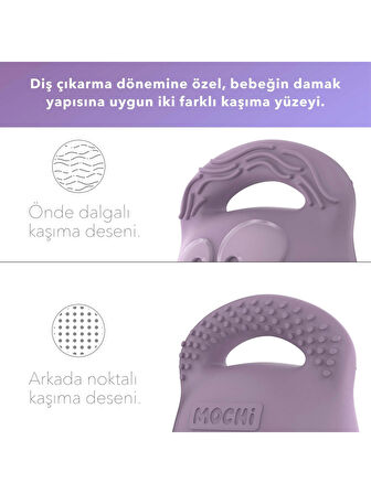 Mochi 2ın1 Diş Kaşıyıcı Gri