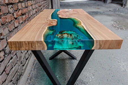 3 Kg Wood Epoxy Quatro Maxi/ Kalın Döküm Ultra Şeffaf Epoksi Reçine Sehpa, Masa Için 