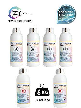 6 kg Hobi Epoksi / Ocean Sea Deniz Efekti Ultra Şeffaf Epoksi Reçine Ince Döküm Yoğun Kıvam