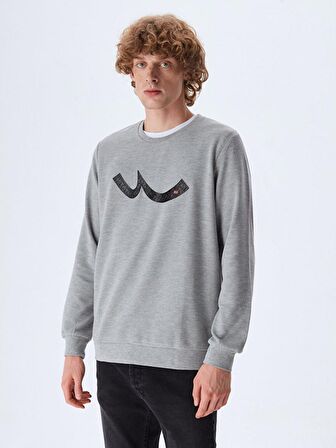 LTB Logolu Gri Sweatshırt