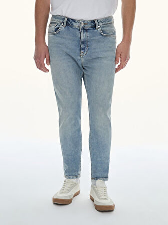 Alessıo Normal Bel Dar Paça Tapered Jean Pantolon