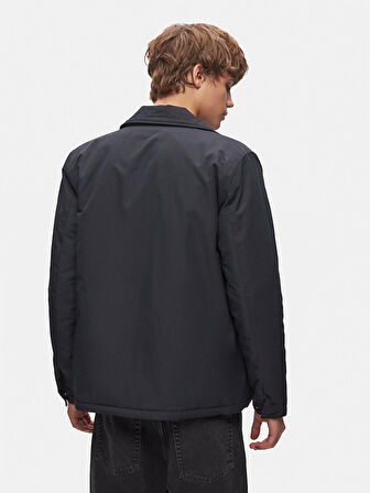 Gömlek Yaka Teknık Lacivert Mont