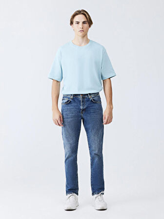 Sawyer Y Normal Bel Dar Paça Slim Jean Pantolon