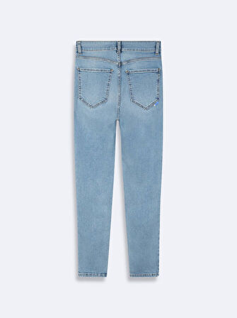 Marcella B Dar Paça Yüksek Bel Jean Pantolon