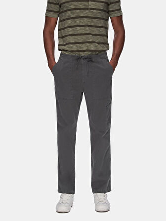 Düz Paça Gabardin Antrasit Pantolon