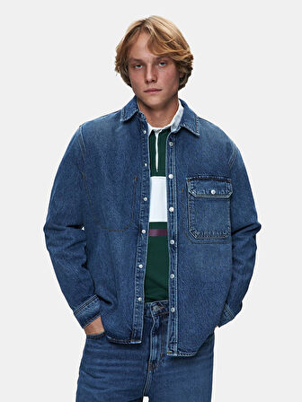 Aıdan Klasik Kesim Jean Gömlek