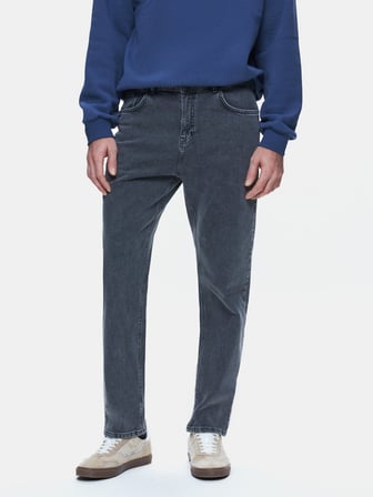 Marıano 5 Düz Paça Orta Bel Mid Indigo Jean Pantolon