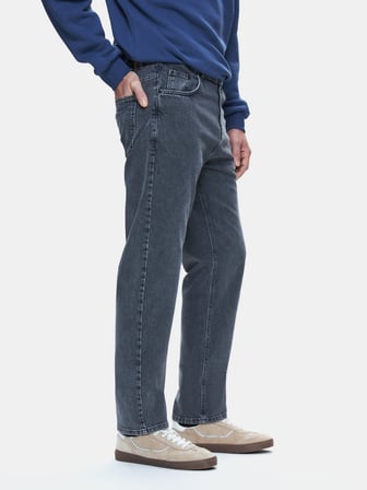 Marıano 5 Düz Paça Orta Bel Mid Indigo Jean Pantolon