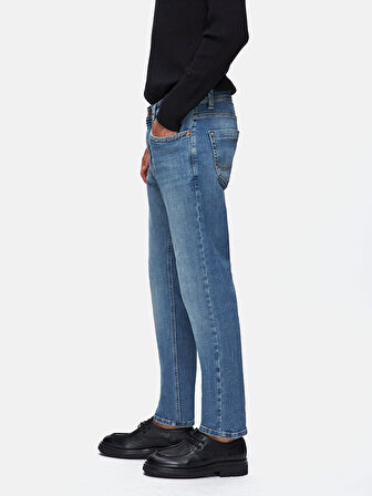 Hollywood Y Düz Paça Orta Bel Jean Pantolon