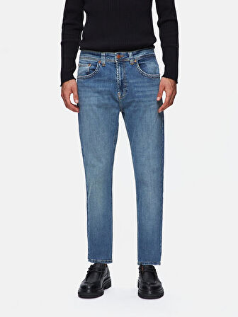 Hollywood Y Düz Paça Orta Bel Jean Pantolon