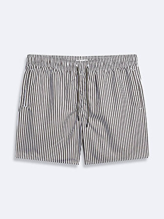 Çizgili Regular Yeşil Deniz Şort