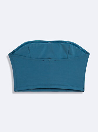 Kolsuz Straplez Basic Crop Kahve Rengi Atlet