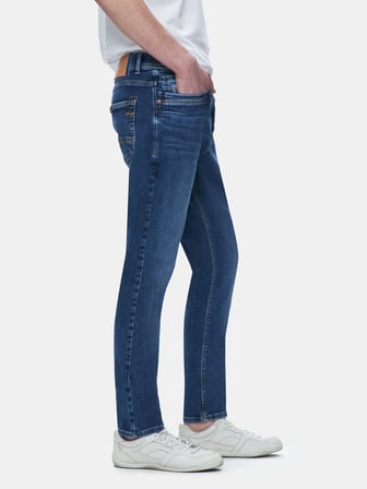 Servando 600 Dar Paça Orta Bel Mid Indigo Jean Pantolon