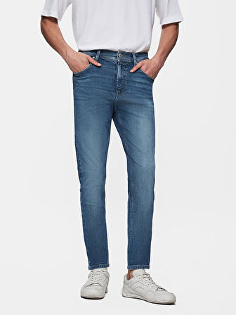 New Smarty Dar Paça Orta Bel Jean Pantolon