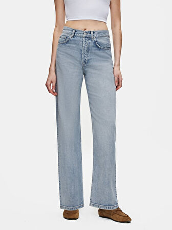 Vanetta Düz Paça Yüksek Bel Jean Pantolon