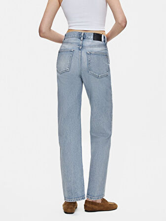 Vanetta Düz Paça Yüksek Bel Jean Pantolon