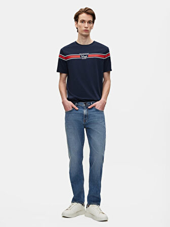 Lıoren Düz Paça Orta Bel Jean Pantolon