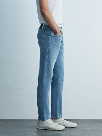 Sawyer P Dar Paça Orta Bel Jean Pantolon