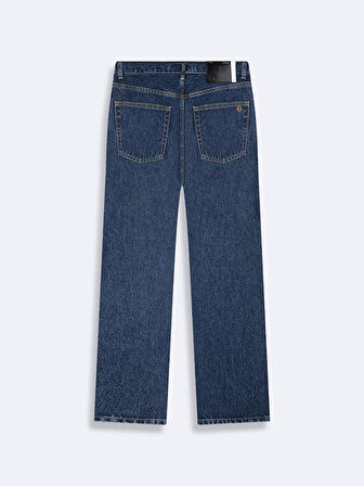 Lıoren Düz Paça Orta Bel Jean Pantolon